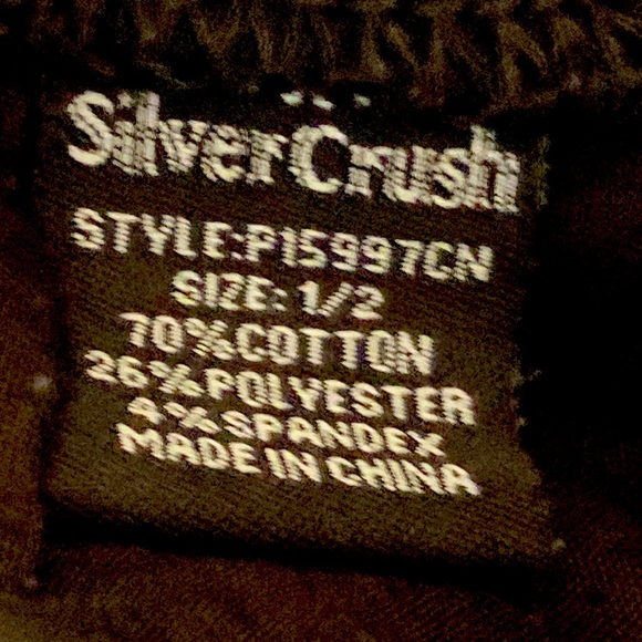 Silver Crush Four-Button High Wasted Stretch Black Skinny Jeans Size 1/2 - Picture 8 of 10